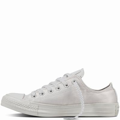 Converse Chuck Taylor All Star Brushed Shield Low Tops Womens - White Shoes (782EQCZF)